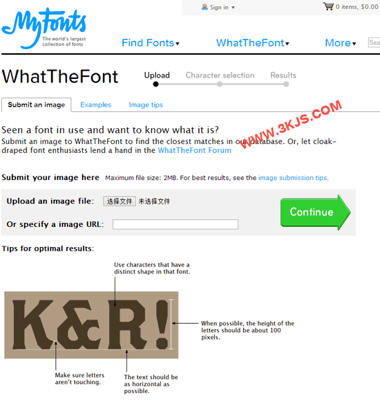 MyFont在线字体识别