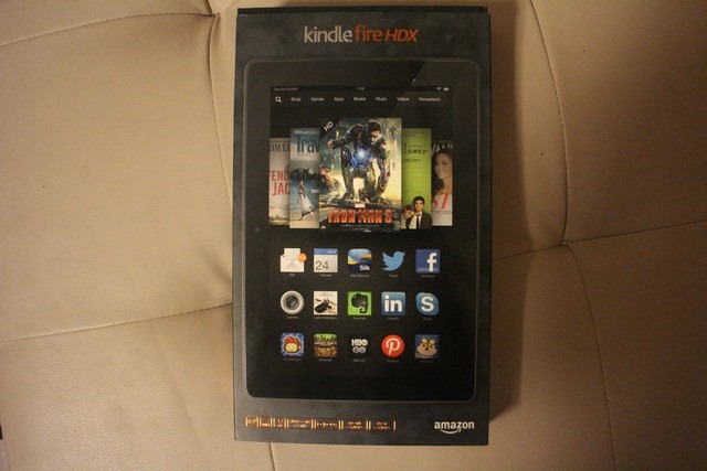 Kindle Fire HDX 8.9包装盒正面