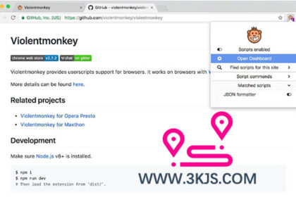 [Firefox/Chrome扩展]暴力猴(Violentmonkey) ： JS脚本扩展工具
