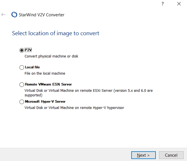 VMDK、VHD/VHDX、img虚拟磁盘格式互转工具：StarWind V2V Converter