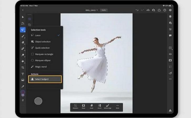iPad版Photoshop 3.4 版本更新 ：加入人像选取功能