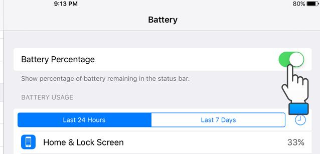 iPhone如何显示电量百分比？苹果iPhone显示电量百分比设置教程