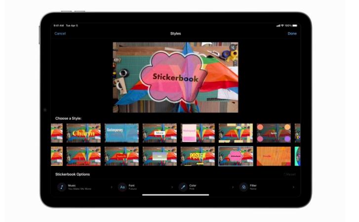 苹果iMovie视频剪辑更新：新增故事板和魔幻影片功能