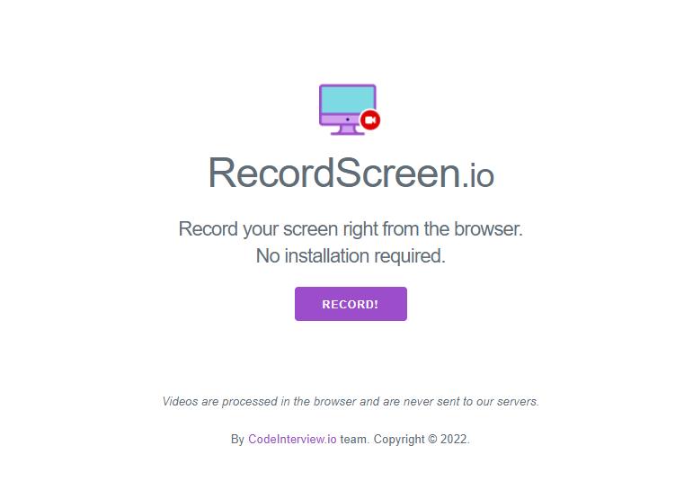Recordscreen - 在线录屏软件