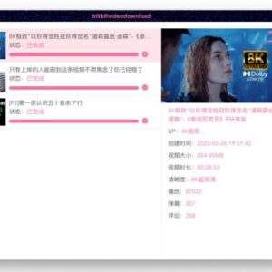 BilibiliVideoDownload - 哔哩哔哩视频下载(支持Windows/macOS/Linux)
