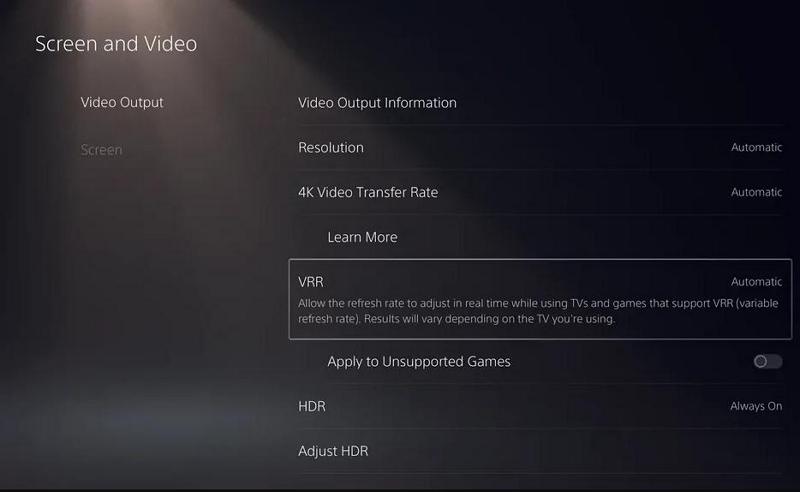 PS5将于本周更新支持可变刷新率VRR功能