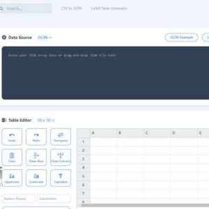 TableConvert JSON to ECXEL - 在线JSON转ECXEL工具