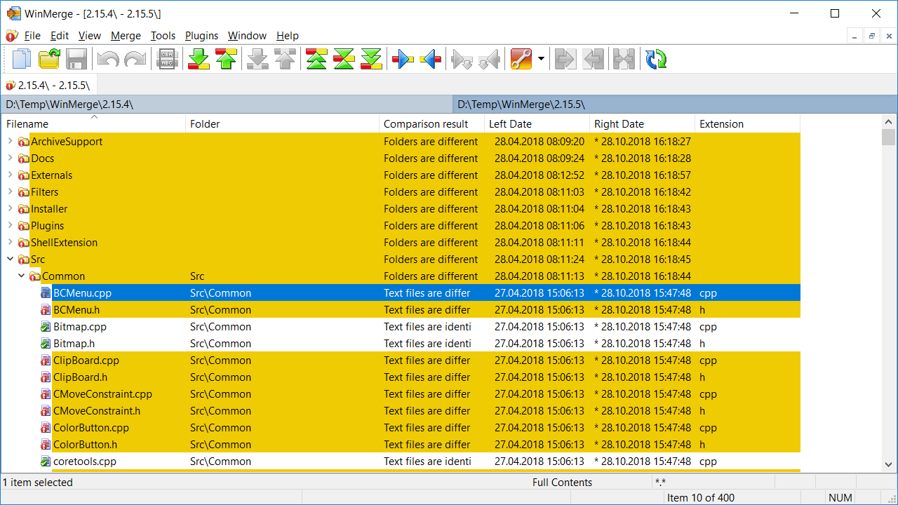 WinMerge(文件文件夹对比工具)下载及使用教程-4