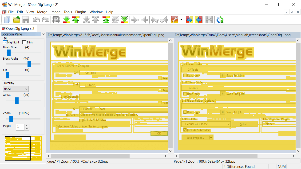 WinMerge(文件文件夹对比工具)下载及使用教程-5