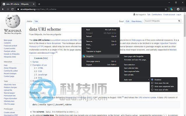 SingleFile - 将网页保存为html[Chrome]