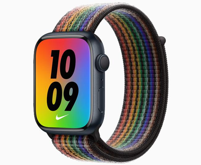 苹果推出2022新款Apple Watch彩虹版骄傲表带