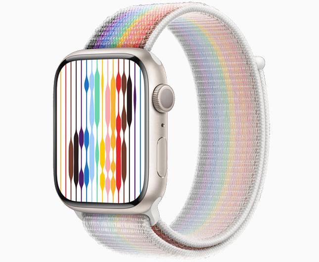 苹果推出2022新款Apple Watch彩虹版骄傲表带