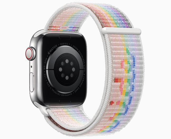 苹果推出2022新款Apple Watch彩虹版骄傲表带