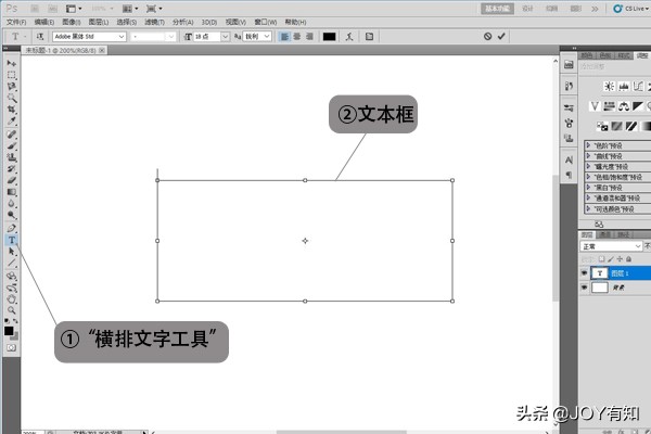 ps怎么在图片上添加文本框（ps文本框的使用方法）-1