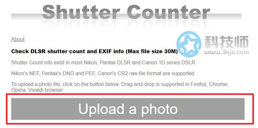 Shutter Counter - 快门次数查询的在线工具[含使用教程]