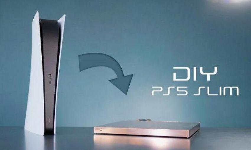 民间高手嫌弃Sony PS5主机太大：DIY打造瘦身版的 PS5 Slim