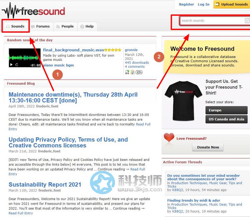 Freesound - 免费可商用音效素材下载网站