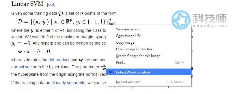 LaTeX2Word-Equation - 谷歌浏览器网页复制公式到word的插件