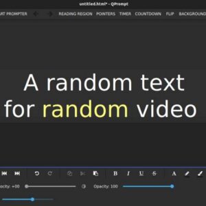 QPrompt(提词器软件)下载及使用教程