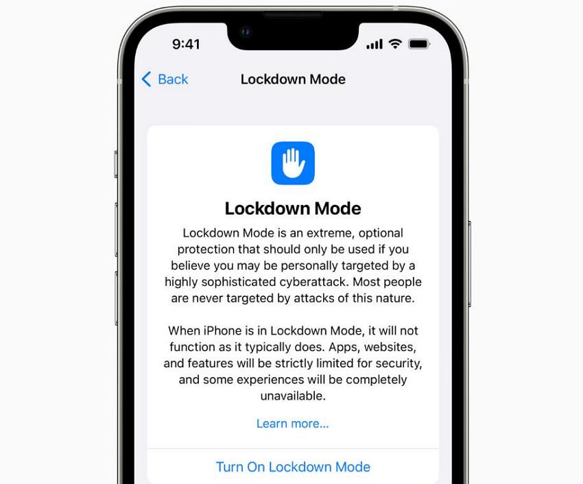 苹果宣布 iOS 16 加入Lockdown Mode：可防国家级间谍入侵
