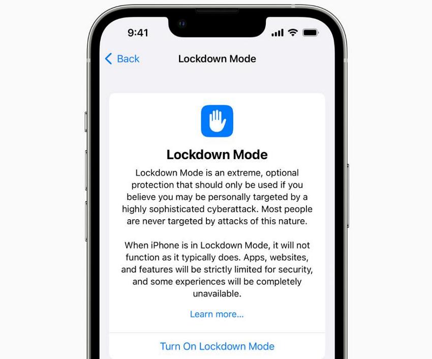 苹果宣布 iOS 16 加入Lockdown Mode：可防国家级间谍入侵