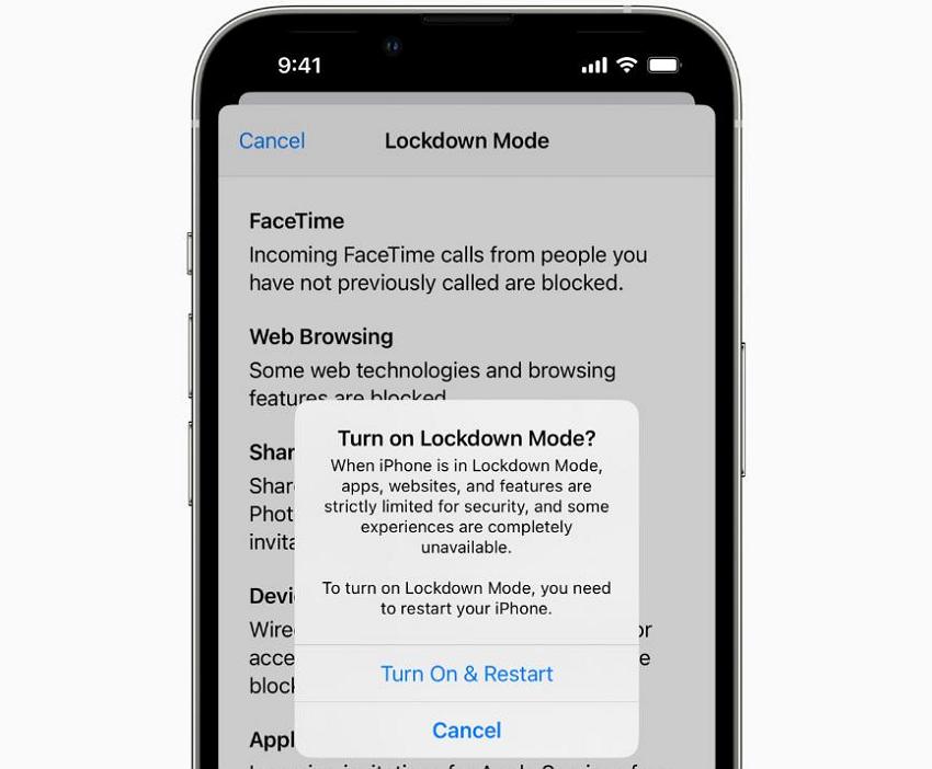 苹果宣布 iOS 16 加入Lockdown Mode：可防国家级间谍入侵