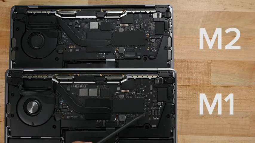 iFixit拆解13寸M2 MacBook Pro ：除了M2处理器其余差别不大