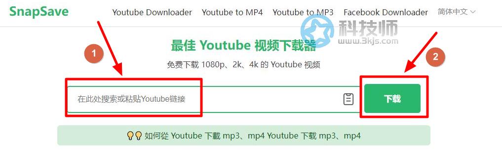 snapsave - youtube视频下载工具[含使用教程]