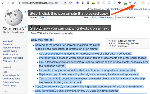 Simple Allow Copy - 解决网页内容无法复制的谷歌浏览器插件