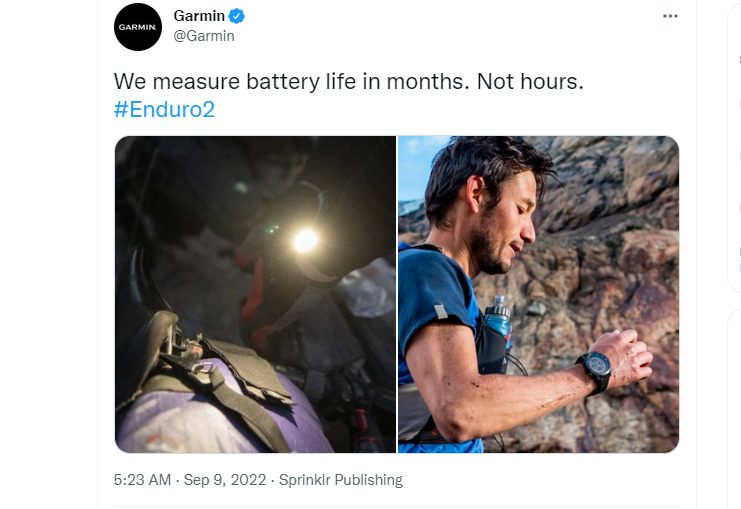 Garmin霸气怼苹果：我们的电池可用时间是以月计！不是小时计！