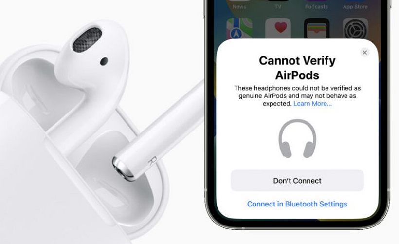 苹果出招打山寨AirPods ：升级 iOS 16 后山寨AirPods现原形