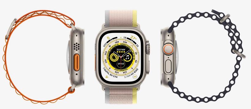 Apple Watch Ultra 电池容量比 45mm S8 大 76%