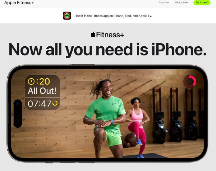 从iOS 16.1开始，没Apple Watch也能用Apple Fitness+