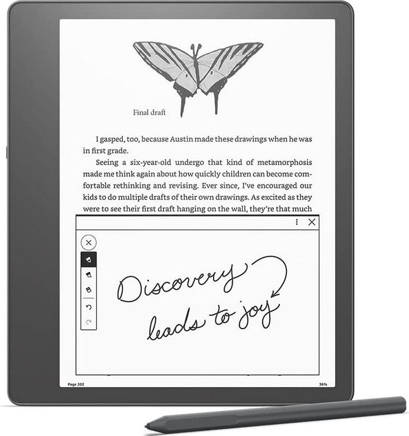  亚马逊发布支持手写笔的10.2寸Kindle Scribe