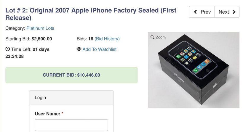 如果你仍有初代iPhone连盒　这可能价值3万美元！