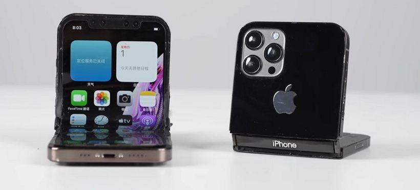 DIY达人疯狂改造的全球首台折叠式 iPhone 问世