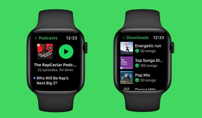 Spotify为Apple Watch推出更新：可下载音乐离线听