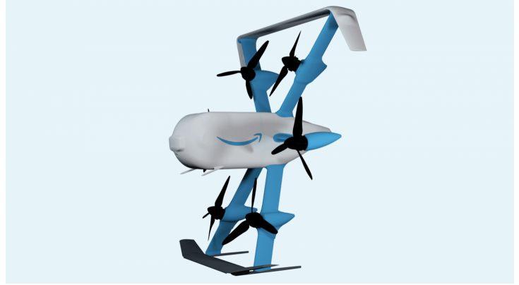 Amazon亚马逊发布新一代宅配无人机：下雨天也能飞