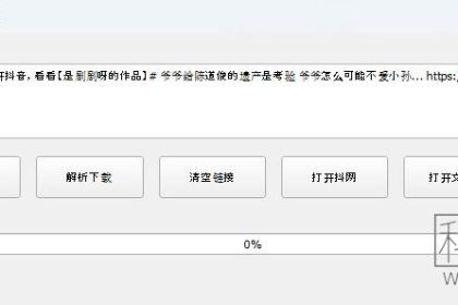 抖音视频下载工具_抖音短视频解析下载(含教程)