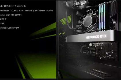 Nvidia发布 RTX 4070Ti：比3090Ti更强！