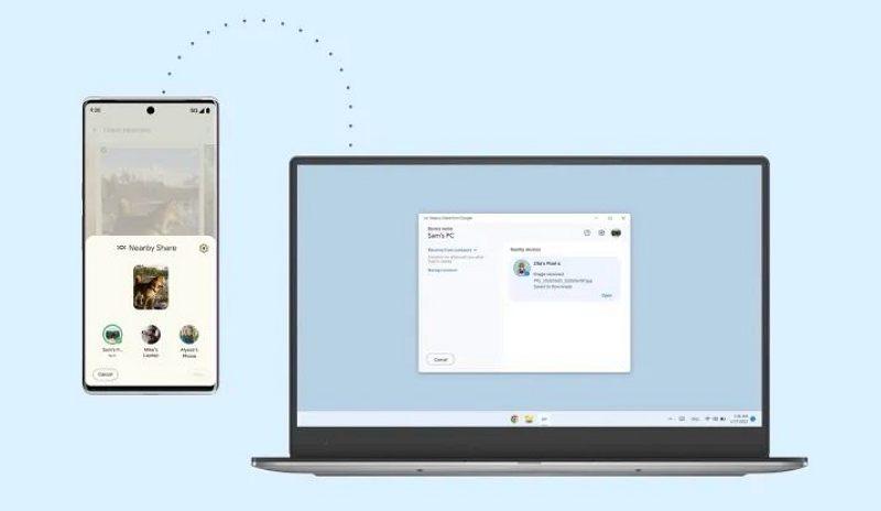 谷歌发布 Nearby Share Windows 版 ：堪称安卓版AirDrop