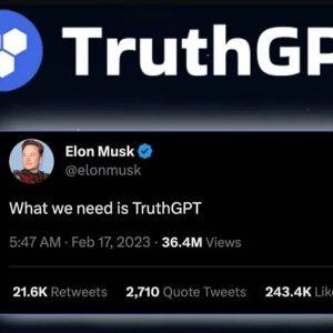 马斯克将推出 TruthGPT AI 平台挑战 ChatGPT