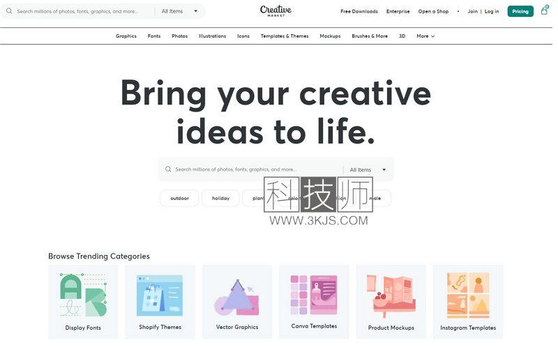 Creative Market - 创意素材交易平台(含教程)