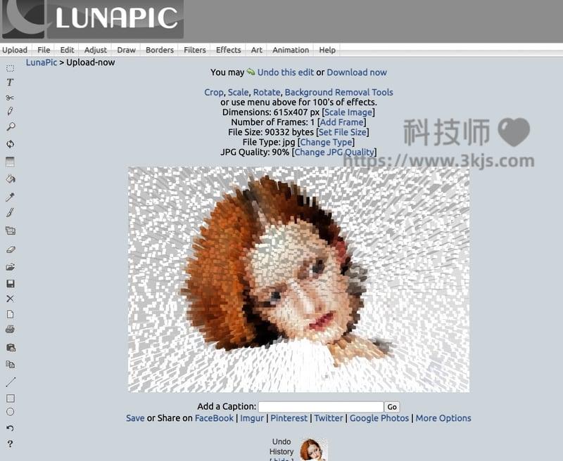LunaPic - 在线图片编辑处理工具(含教程)