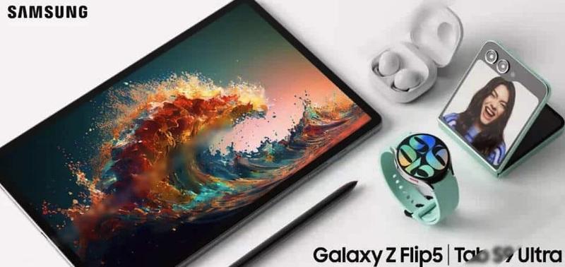 Samsung Galaxy Z Flip 5 疑似官方宣传图广告：外屏幕显著增大