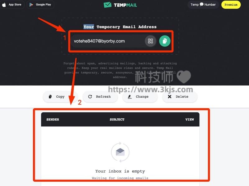 TEMPMAIL - 好用的临时邮箱(附教程)