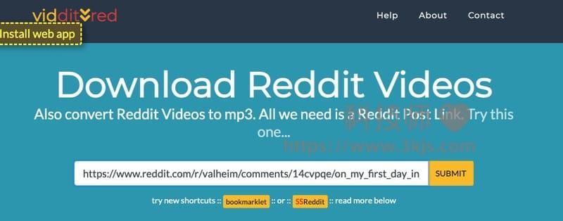 viddit.red - reddit视频下载在线工具(附教程)