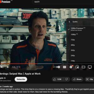 YouTube 网页版推出 1080p Premium 画质