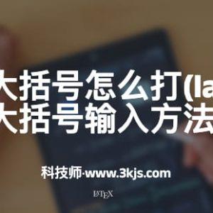 latex公式大括号怎么打(latex中公式大括号输入方法)