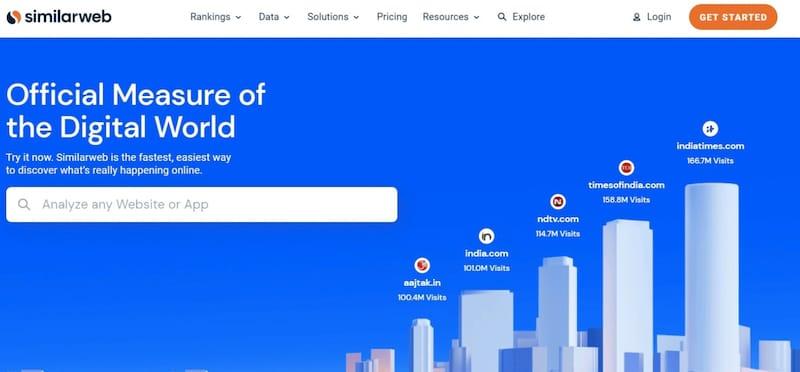 similarweb - 网站和应用分析平台(附官网入口)